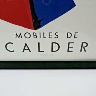 1954 Litho Print Alexander Calder Mobiles Galerie Maeght 13 Rue De Teheran VIII 4