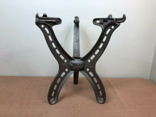 Vintage The Foster 12 To 14 Inch Cast Iron Tripod Stand