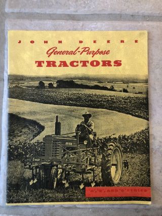 John Deere General - Purpose Tractors - A - B And G Series Book