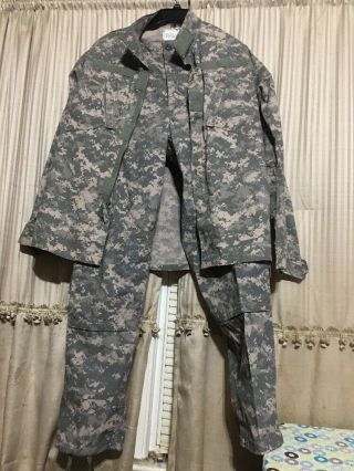 Us Army Digital Camo Combat Military Pants And Shirt Mens Size Medium Reg