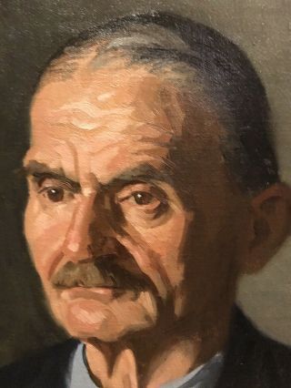 Oil Portrait Painting By Listed American Artist JM Reeves,  Signed Framed Vintage 2