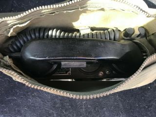 Vintage Us Army Mil Spec Ta - 43/pt Field Telephone In Soft Case