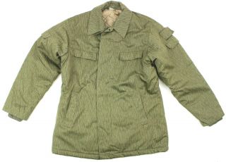 Ddr Nva East German Army Winter Issue Quilted Jacket In Strichtarn Camo