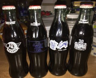6 University Kentucky Coca - Cola Bottles And Can,  Bengals Coke Bottle