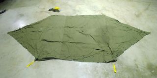 Us Army Usmc Od Shelter Half Pup Tent 1/2 Only Hunting Camping Survival