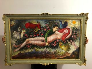 Wonderful oil painting on canvas Marc Chagall,  painter Russian,  impressionist 3