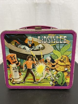 Vintage 1971 Sid And Marty Krofft Lidsville Metal Aladdin Lunchbox No/thermos