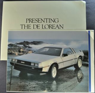 1981 Delorean Sales Brochure Folders 81
