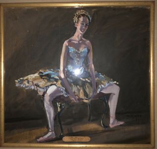 “ballerina” Moses Soyer 1899 - 1974) Social Realist,  Major Museums