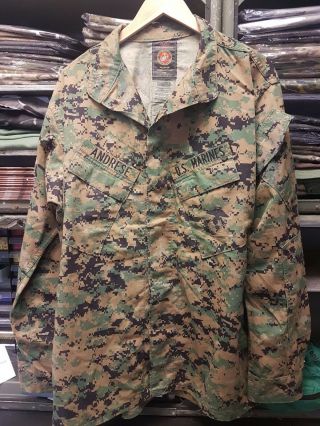 Us Army Marines Usmc Marpat Woodland Camo Digital Camouflage Shirt Acu