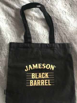 Jameson Black Barrel Irish Whiskey Canvas Tote Bag Utility
