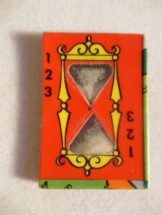 Rare Vtg Hourglass 1 - 2 - 3 Sand Puzzle Cracker Jack/ Gumball Charm/ Prize/toy