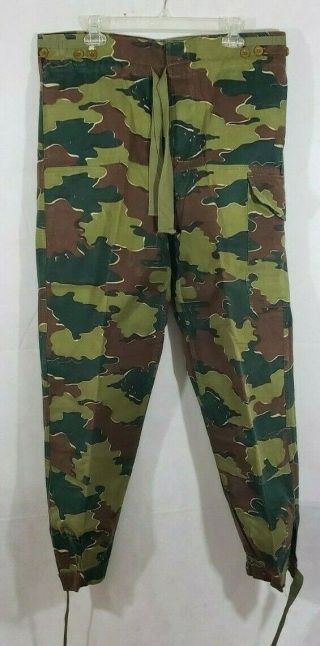 Belgium Belgian Army African Congo War Mercenary Camo Camouflage Pants 1958 Lrge