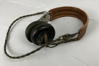 Vintage Military Navy Headset Receiver Ww2 Anb - H - 1