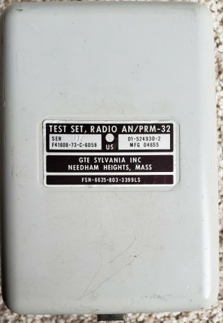 An/prm - 32 Radio Test Set For An/prc - 90 Military Survival Radios