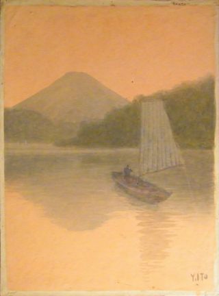 Yuhan Ito - Japanese Watercolor 1930 