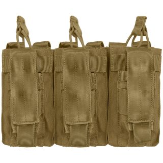 Condor Triple Kangaroo Range Pistol Mag Pouch Molle System Coyote Brown