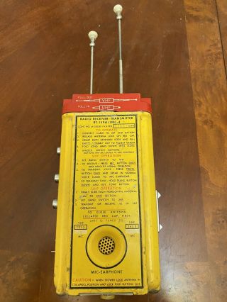 Vintage Rt - 159a / Urc - 4 Pilot Survival Communication Radio Receiver Transmitter