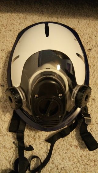 Full Face Respirator With 3 Filter Ports & Carry Bag,