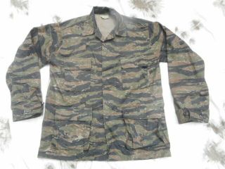 Rotcho Usa Us American Sf Vietnam War Tiger Stripe Camo Bdu Combat Jacket Coat