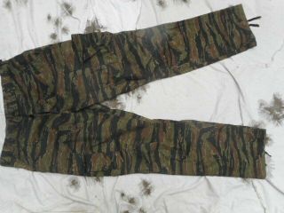 Rotcho Usa Us American Vietnam War Tiger Stripe Camo Bdu Combat Pants Trousers M