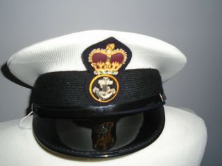 Royal Navy Mans Petty Officer Cap With Badge Size 56cm Rn Issue