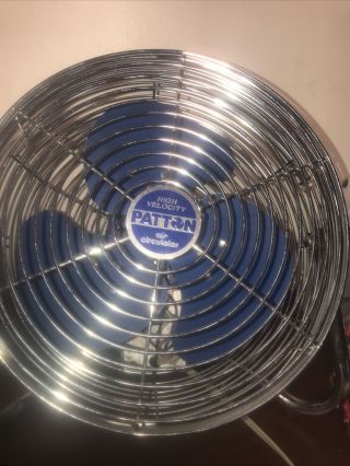 Patton U2 - 1872 Floor Circulator Fan Home Garage Industrial High Velocity Metal 2