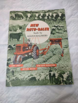 1950 Allis Chalmers Roto Baler Sales Brochure 20 Pages