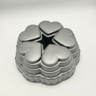 Wilton Heart Bundt Cake Pan Heavy Weight Cast Aluminum Baking Valentine