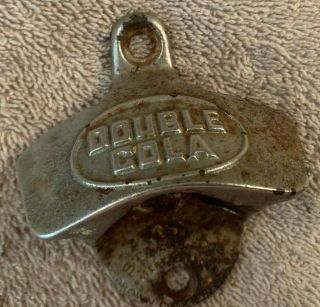 Vintage Double Cola Starr X Wall Mount Bottle Opener Usa Stamped