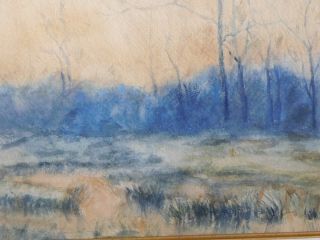 Attr:Alexander John Drysdale Listed Artist Oil Wash/Paper Board Bayou Landscape 3