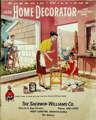 Sherwin Williams Home Decorator & How To Paint Book 1938 West Chester Pa