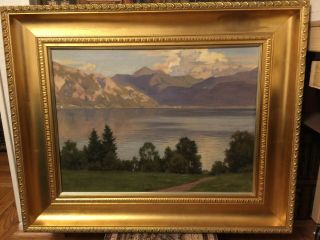 Listed Artist Oswald Grill - Signed Oil Painting 1947 - Medium Size Framed
