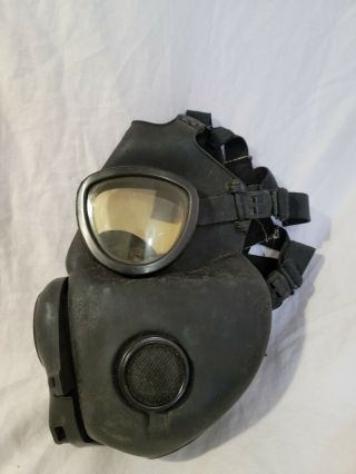 Vintage U S Military M17a1 Protective Gas Mask With Bag