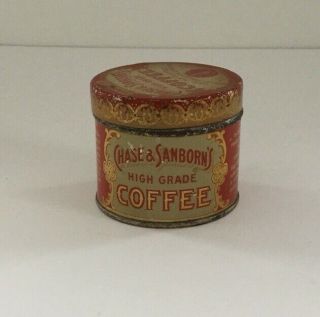 Antique Chase & Sanborn’s Coffee - Sample Size Tin