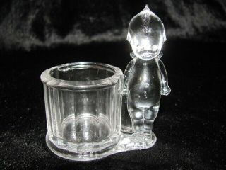 Kewpie Glass Toothpick Holder / Candy Container 2862 Geo Borgfeldt & Co.  Ny.