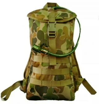 Tactical Force Auscam Dpcu Army Hydration Backpack Molle Padded 2l Bladder