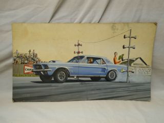 Vintage Signed Watercolor Painting 1960 