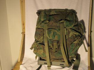 Us Military Lc - 1 Alice Pack Complete With Frame And All Straps Woodland Camo