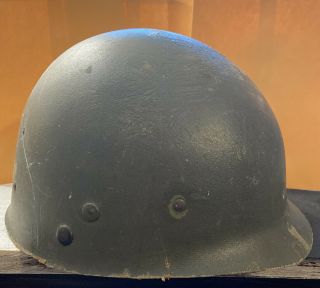 Vintage Army Military Fiberglass Helmet Vietnam Era?