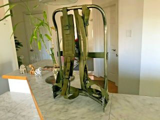 Vintage State Us Military Army Backpack Frame With Shoulder Straps