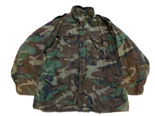 Vintage Xl Long Us Army Cold Weather Jacket Coat Field Camoflage Pattern