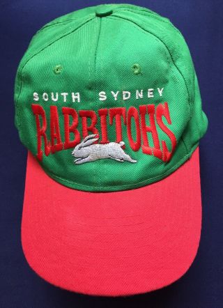 Vintage South Sydney Rabbitohs Licensed Nrl Cap Football Rugby Jersey Scrum