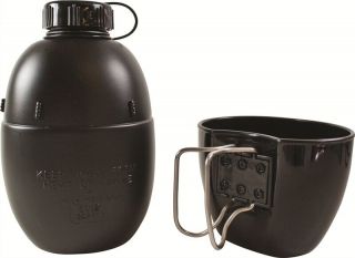 British Army Issue - Osprey 58 Pattern Water Bottle & Mug / Cup -