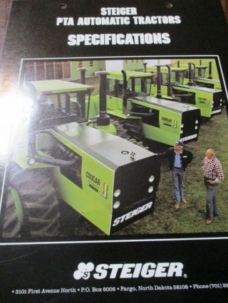 Steiger Pta Automatic Tractors Specifications Brochure 1981