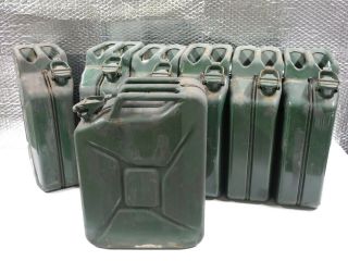 Nos Nato Ex - Mod Army Jerry Can 20 Litre 20l 5 Us Gallon Green Fuel Petrol Diesel