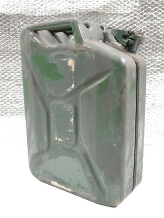 NOS NATO ex - MoD Army Jerry Can 20 litre 20l 5 US gallon green fuel petrol diesel 3