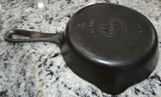 Griswold 702B Cast Iron Skillet 4 Small Logo Flat Bottom 7 