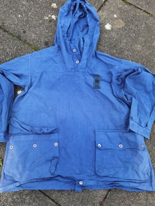 Swedish Snow Smock Parka Bush Craft Jacket Blue Xl Vintage Retro Renewal