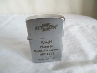 Vintage Chevrolet Dealership Advertising Lighter Chevy Car Collectible